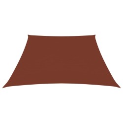 Voile de parasol Tissu Oxford trapèze 3/4x3 m Terre cuite 