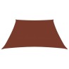 Voile de parasol Tissu Oxford trapèze 3/4x3 m Terre cuite 