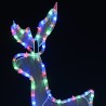 Cordon lumineux de Noël Renne et traîneau avec maille 432 LED 