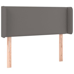Tête de lit à LED Gris 103x16x78/88 cm Similicuir 