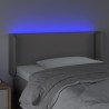 Tête de lit à LED Gris 103x16x78/88 cm Similicuir 