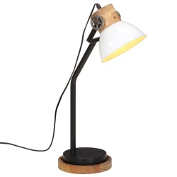 Lampe de bureau 25 W blanc 18x18x60 cm E27 
