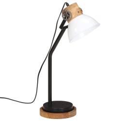 Lampe de bureau 25 W blanc 18x18x60 cm E27 