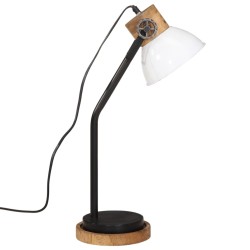 Lampe de bureau 25 W blanc 18x18x60 cm E27 