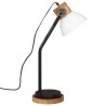 Lampe de bureau 25 W blanc 18x18x60 cm E27 