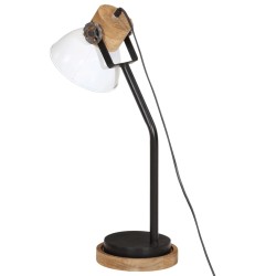 Lampe de bureau 25 W blanc 18x18x60 cm E27 