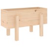 Jardinière 62x30x38 cm bois massif de pin 
