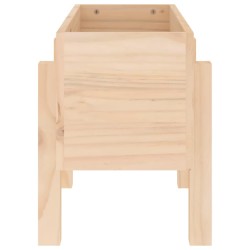 Jardinière 62x30x38 cm bois massif de pin 
