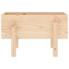 Jardinière 62x30x38 cm bois massif de pin 