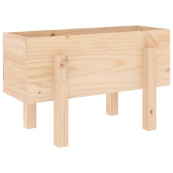 Jardinière 62x30x38 cm bois massif de pin 