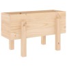 Jardinière 62x30x38 cm bois massif de pin 