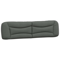 Coussin de tête de lit gris foncé 200 cm tissu 