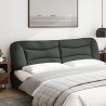 Coussin de tête de lit gris foncé 200 cm tissu 