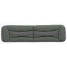 Coussin de tête de lit gris foncé 200 cm tissu 