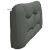 Coussin de tête de lit gris foncé 200 cm tissu 
