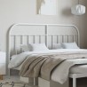 Tête de lit métal blanc 160 cm 
