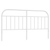 Tête de lit métal blanc 160 cm 