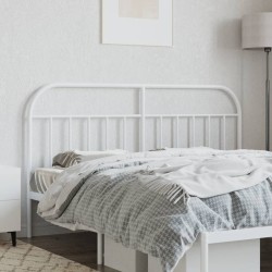 Tête de lit métal blanc 160 cm 