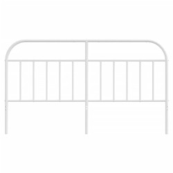 Tête de lit métal blanc 160 cm 