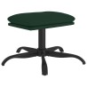 Repose-pied Vert foncé 60x60x36 cm Tissu 