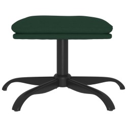 Repose-pied Vert foncé 60x60x36 cm Tissu 