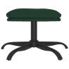 Repose-pied Vert foncé 60x60x36 cm Tissu 