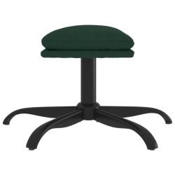 Repose-pied Vert foncé 60x60x36 cm Tissu 
