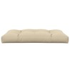 Coussin de palette beige 120x80x12 cm tissu 