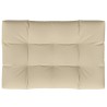 Coussin de palette beige 120x80x12 cm tissu 