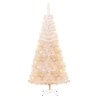 Sapin de Noël artificiel pointes iridescentes Blanc 210 cm PVC 