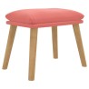 Repose-pied Rose 45x29,5x35 cm Velours 