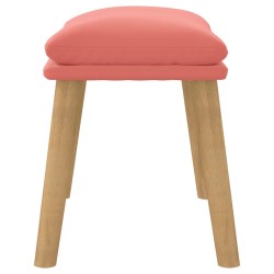 Repose-pied Rose 45x29,5x35 cm Velours 