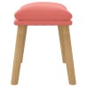 Repose-pied Rose 45x29,5x35 cm Velours 