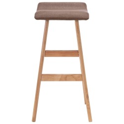 Chaise de bar Taupe Tissu 
