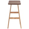 Chaise de bar Taupe Tissu 