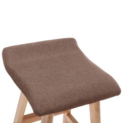 Chaise de bar Taupe Tissu 