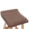 Chaise de bar Taupe Tissu 