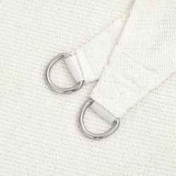 Voile d'ombrage 160 g/m² Blanc 4/5x4 m PEHD 