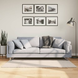 Tapis HUARTE à poils courts doux et lavable beige 80x150 cm 