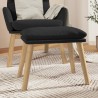 Repose-pied Noir 45x29,5x35 cm Velours 