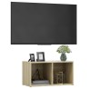 Meuble TV chêne sonoma 72x35x36,5 cm bois d’ingénierie 