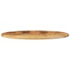 Dessus de table 80x40x2,5 cm ovale bois massif de manguier 