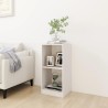 Armoire d'appoint blanc 35,5x33,5x76 cm bois de pin massif 