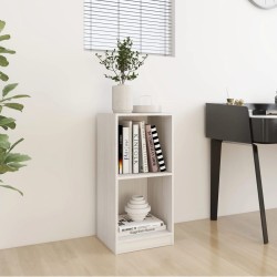 Armoire d'appoint blanc 35,5x33,5x76 cm bois de pin massif 