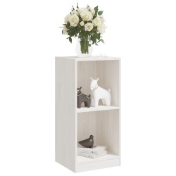 Armoire d'appoint blanc 35,5x33,5x76 cm bois de pin massif 