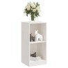 Armoire d'appoint blanc 35,5x33,5x76 cm bois de pin massif 