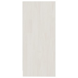 Armoire d'appoint blanc 35,5x33,5x76 cm bois de pin massif 