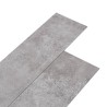 Planches de plancher PVC Non auto-adhésif 5,26m² 2mm Gris terre 