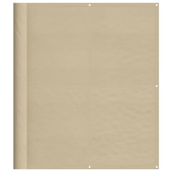 Écran de balcon beige 120x800 cm 100% polyester oxford 