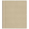 Écran de balcon beige 120x800 cm 100% polyester oxford 